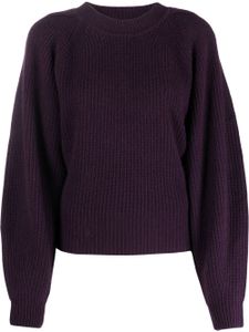 ISABEL MARANT pull Bille nervuré en cachemire - Violet