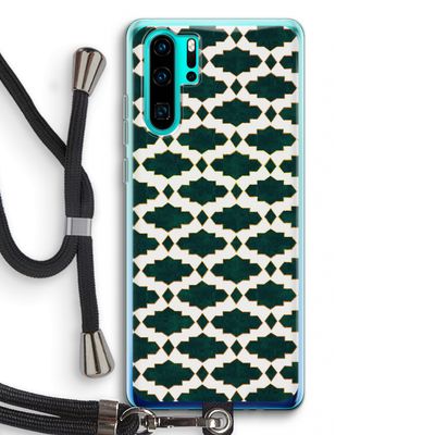 Moroccan tiles: Huawei P30 Pro Transparant Hoesje met koord