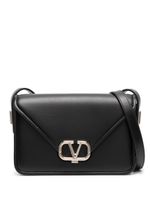 Valentino Garavani petit sac porté épaule Letter en cuir - Noir