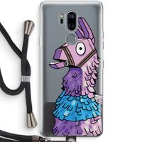 Lama: LG G7 Thinq Transparant Hoesje met koord