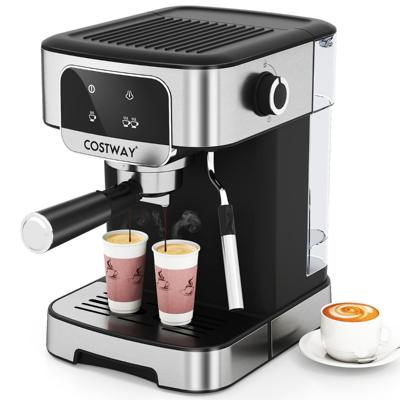 Espressomachine 20 Bar 1200 W Espressomaker met Stoom-melkopschuimer 1,8 L Afneembaar Waterreservoir & Touchscreen