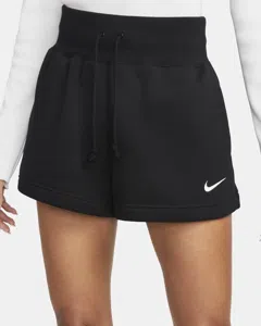 Nike NSW Phoenix Fleece Korte Broek Dames Zwart - Maat XS - Kleur: Zwart | Soccerfanshop