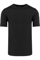 OLYMP SIGNATURE Tailored Fit T-Shirt ronde hals zwart, Effen