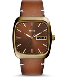 Horlogeband Fossil FS5337 Leder Bruin 22mm