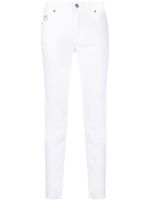 Versace Jeans Couture jean skinny à patch logo - Blanc