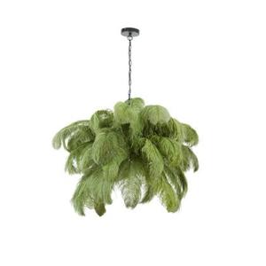 Light & Living Hanglamp Feather - Groen - Ø80cm