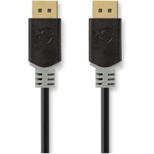 DisplayPort-Kabel | DisplayPort Male | DisplayPort Male | 8K@60Hz | Verguld | 1.0 m | Rond | PVC | A