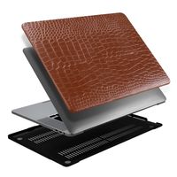 Lunso MacBook Air 13 inch (2022-2025) cover hoes - case - Croco Bruin