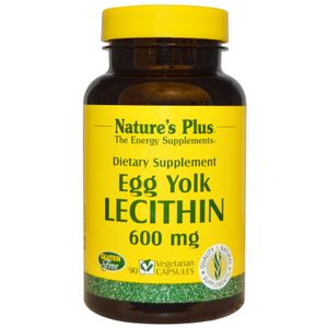 Egg Yolk Lecithin, 600 mg (90 Veggie Caps) - Nature&apos;s Plus