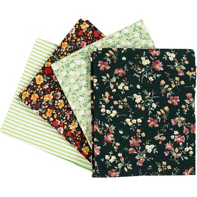 Creativ Company Patchwork stof groen 45x55cm, 4st.