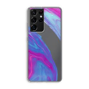 Zweverige regenboog: Samsung Galaxy S21 Ultra Transparant Hoesje
