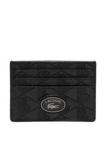 Lacoste porte-cartes à motif monogrammé - Noir