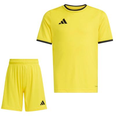 adidas Entrada 26 Voetbaltenue Kids Geel Zwart