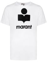 MARANT t-shirt en lin à logo imprimé - Blanc - thumbnail