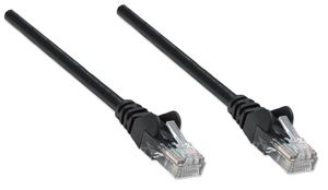 Intellinet 737012 RJ45 Netwerkkabel, patchkabel CAT 6A S/FTP 0.25 m Zwart Afgeschermd (enkel), Afscherming totaal, Halogeenvrij 1 stuk(s)