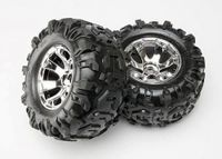 Tires & wheels, assembled, glued (geode chrome wheels, canyon at tires, foam inserts) (2) - thumbnail