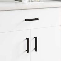 VidaXL Kasthandgreep 12 pcs zwart 121 x 16.6 x 28.3 mm ijzer