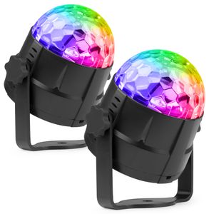 Fuzzix set van 2 Tornado RGB discolampen met zuignapstandaards en