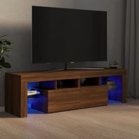 Tv-meubel LED-verlichting 140x36,5x40 cm bruin eikenkleur - thumbnail