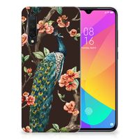 Xiaomi Mi 9 Lite TPU Hoesje Pauw met Bloemen