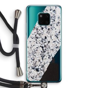 Gespikkelde marmer: Huawei Mate 20 Pro Transparant Hoesje met koord