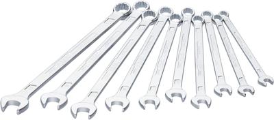 HAZET Ring-steeksleutel - extra lang - slanke uitvoering 600LG/10 - Buitentwaalfkant tractieprofiel - 10-delig - 10 - 19
