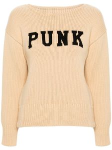 R13 pull en coton à patch logo - Tons neutres