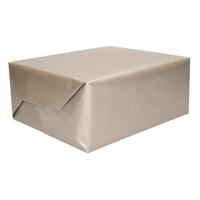 Rollen Kraft inpakpapier - 3x stuks - zilver - 200 x 70 cm - kadopapier / cadeaupapier / boeken kaft