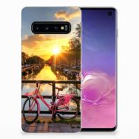 Samsung Galaxy S10 | Silliconen Back Cover | Amsterdamse Grachten