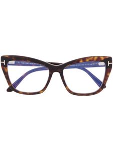 TOM FORD Eyewear lunettes de vue à monture papillon - Marron