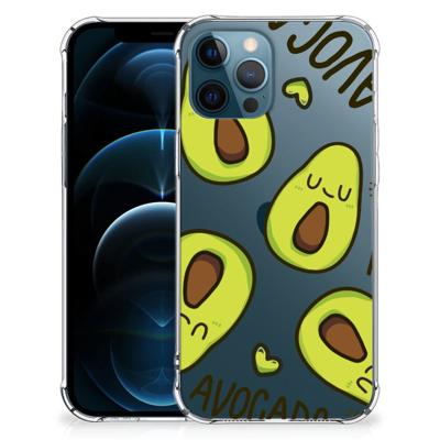 iPhone 12 | 12 Pro Stevig | Bumper Hoesje | Avocado Singing