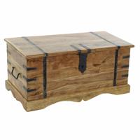 Kist DKD Home Decor Natuurlijk Koloniaal Acacia 90 x 40 x 40 cm