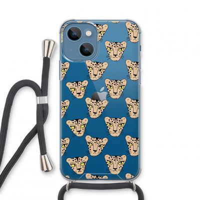 Tijger: iPhone 13 mini Transparant Hoesje met koord