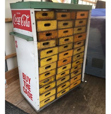 Originele Metalen Coca-Cola Kratjes Kar