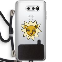 Kleine leeuw: LG V30 Transparant Hoesje met koord