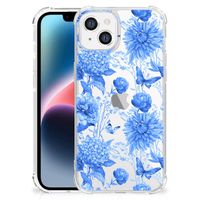 Case voor Apple iPhone 14 Plus Flowers Blue - thumbnail