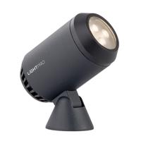 Castor 3 LED Prikspot - 2.5 Watt - 309 Lumen - 3000K warm wit - 12V - Kanterlbaar Tuinspot - IP67 Waterdicht - Antraciet