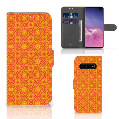 Samsung Galaxy S10 Plus | Telefoon Hoesje | Batik Oranje