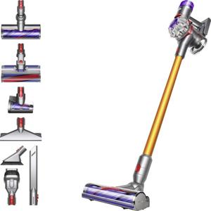 dyson V8 Absolute Silber-Gelb 476547-01 Accu-cycloonstofzuiger 21.6 V Incl. lader, Cycloon-techniek, Incl. accu, Zakloos