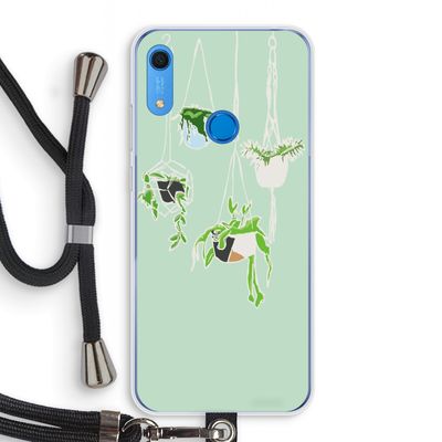 Hang In There: Huawei Y6s Transparant Hoesje met koord