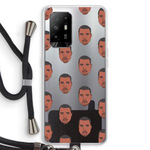 Kanye Call Me?: Oppo A94 5G Transparant Hoesje met koord