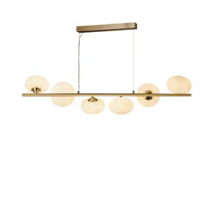 Searchlight Gouden hanglamp Pebble 6-lichts 94041-6GO