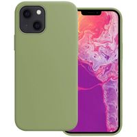 Basey iPhone 14 Plus Hoesje Siliconen Back Cover Case - iPhone 14 Plus Hoes Silicone Case Hoesje - Groen