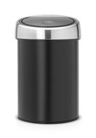 Brabantia touch bin wandafvalemmer 3 liter matt black - thumbnail