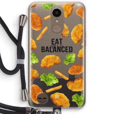 Eat Balanced: LG K10 (2017) Transparant Hoesje met koord