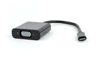 USB-C naar VGA adapter zwart, Blister verpakking - thumbnail