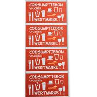Consumptiebon combicraft uv beveiliging rood | 5 stuks