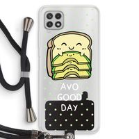 Avo Good Day: Samsung Galaxy A22 4G Transparant Hoesje met koord