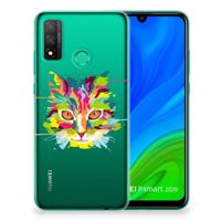 Huawei P Smart 2020 Telefoonhoesje met Naam Cat Color Huawei P Smart 2020 Telefoonhoesje met Naam Cat Color