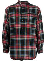 Undercover chemise en coton à motif tartan - Rouge - thumbnail